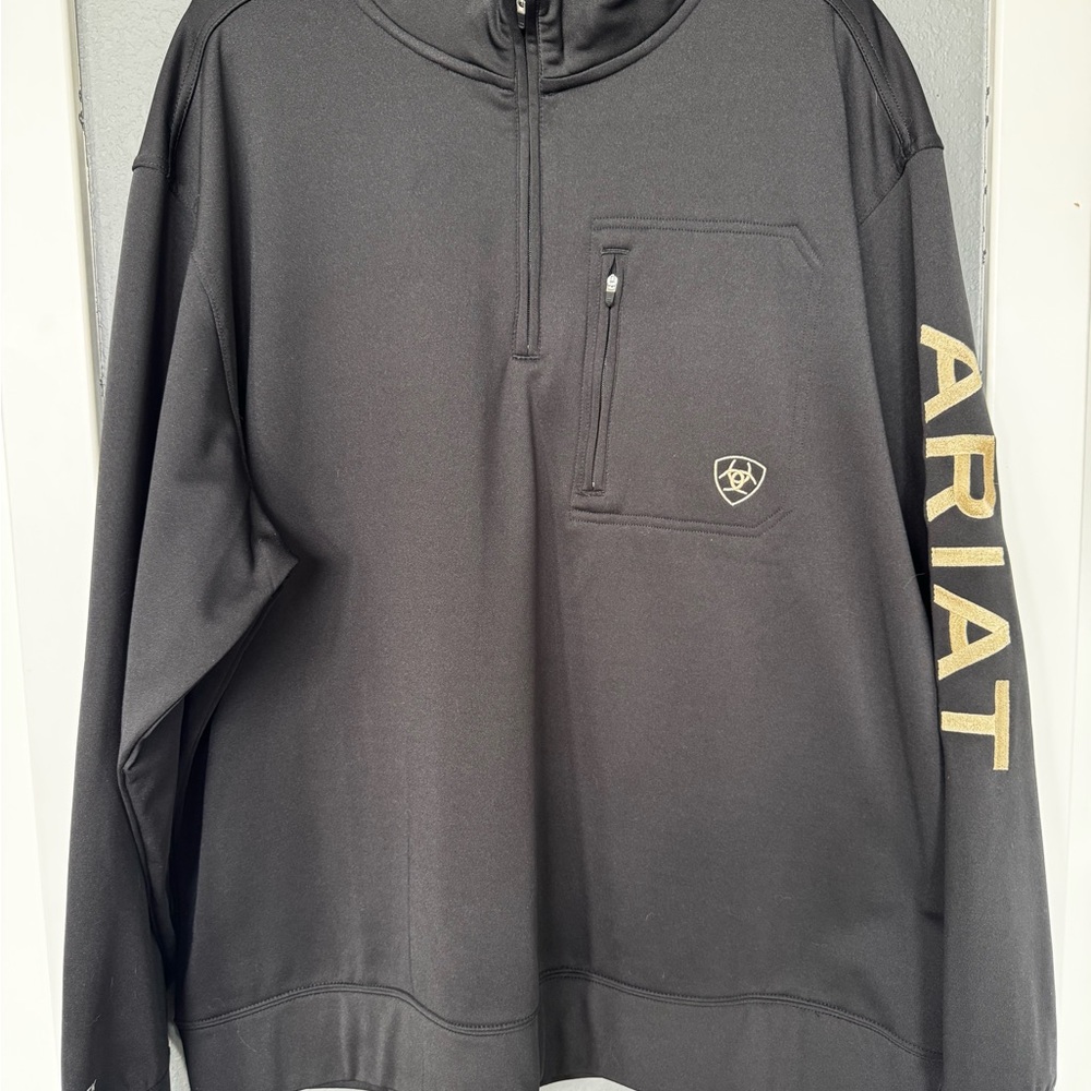 Ariat Black Pullover with Gold Accents - NWOT